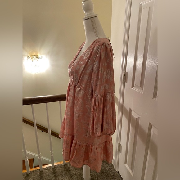 Anthropologie Jolene Jacquard Pink Mini Dress NWT! - Picture 12 of 14